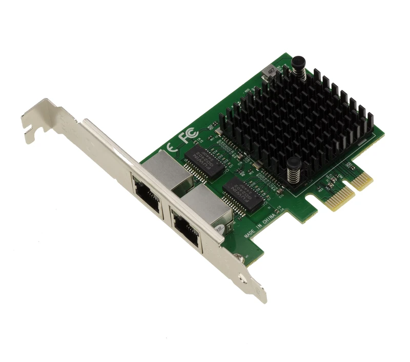 KALEA-INFORMATIQUE PCIe Card 2.5G x2 LAN Gigabit Ethernet 2 Port RJ45 Dual Chipset Intel I226 SRKTU Support 10 100 1000 2500 1G 2.5G