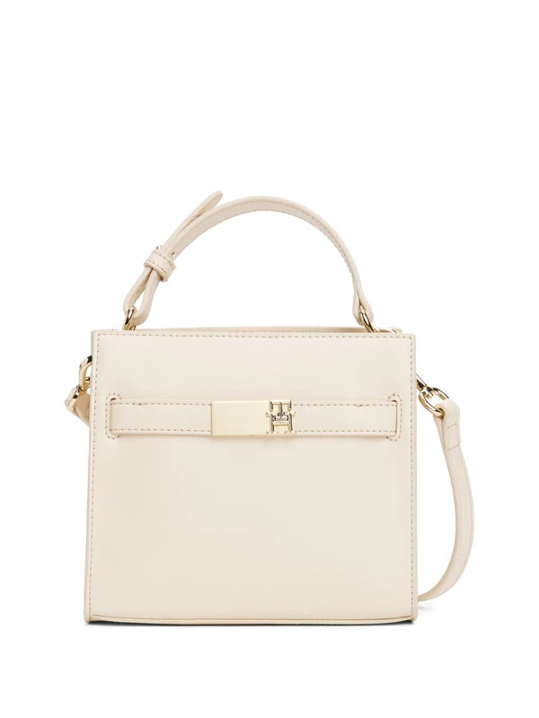 Tommy Hilfiger Women's Heritage Mini Stachel with Removable Crossbody Strap Handbag, Sugarcane, One Size