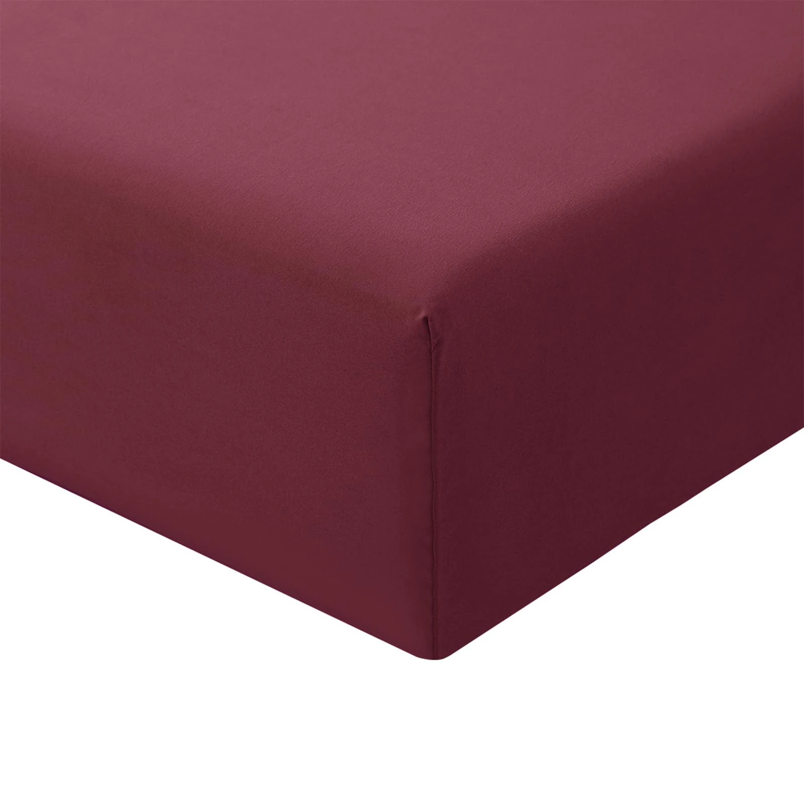 RUIKASI Superking Fitted Sheet Deep - Burgundy Bottom Sheet for Super Kingsize Bed with 40cm 16 Inches Extra Deep Sided Pocket, Soft Microfiber Bedsheet Ultra Deep Fit with Mattress