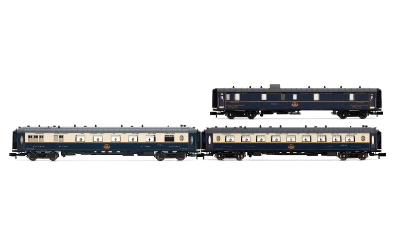 Arnold HN4489 CIWL, 3-unit pack Etoile du Nord, set 2-2 (DD3, VPC Fleche d'Or, VP Étoile du Nord), ep. II Passenger Coaches, Cream-blue