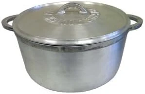 Housetronics 24cm Caribbean Dutch Pot, Heavy Aluminium Cooking Pot with Lid, Traditional Jamaican Style Saucepan, Capacity 4.5 Litre - Image 1