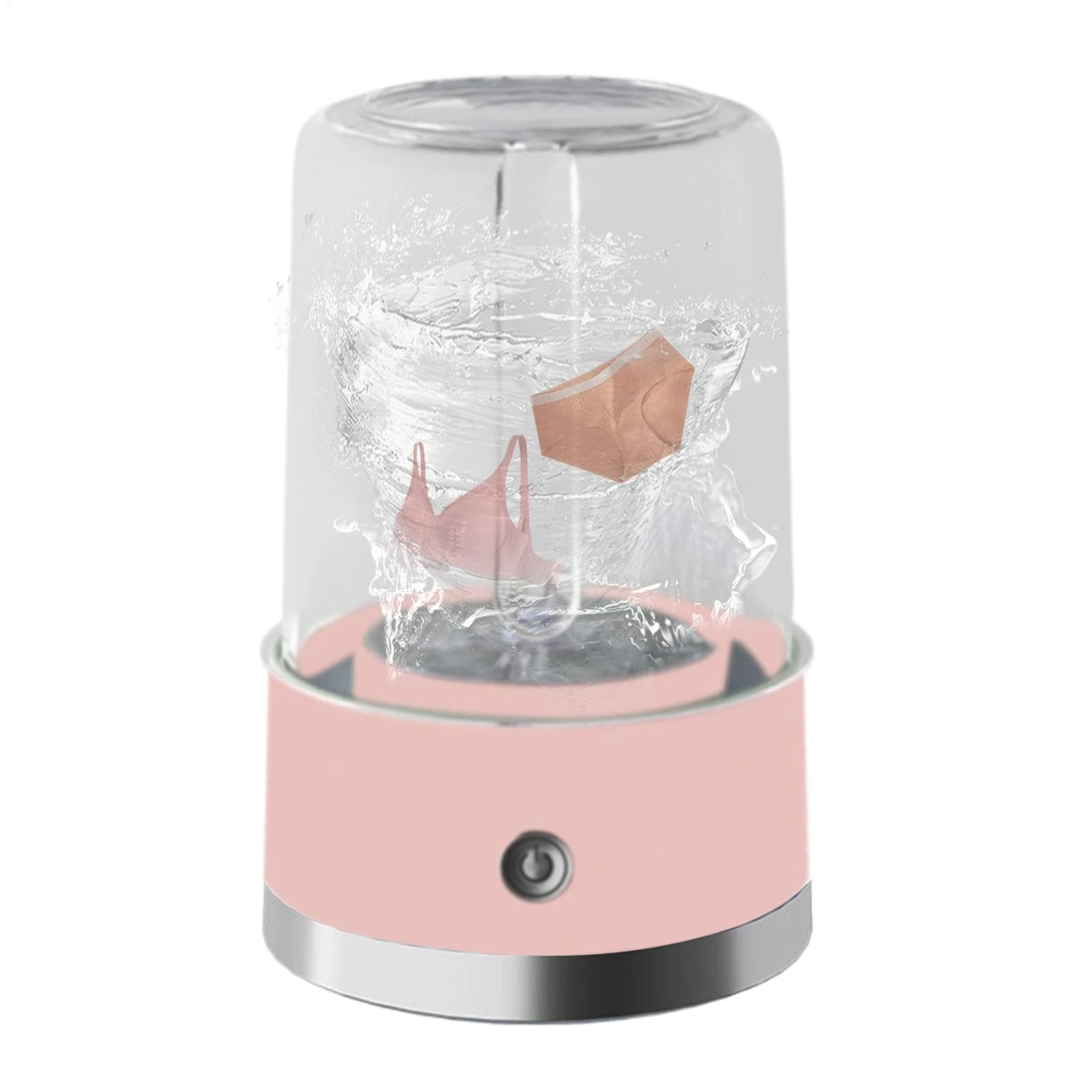 Compact Washer, Rechargeable Cordless Clothes Washer, 20x14cm/7.87x5.51 Inches Portable Laundry Washers, Energy-Efficient, Compact Design, Ideal for Apartments, Dorms,