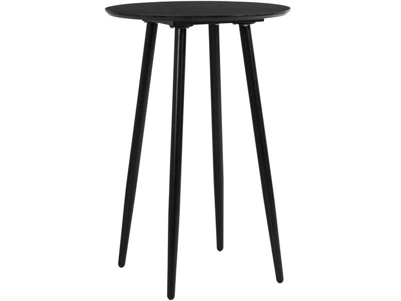 Loft24 Monza round Bar Table Black
