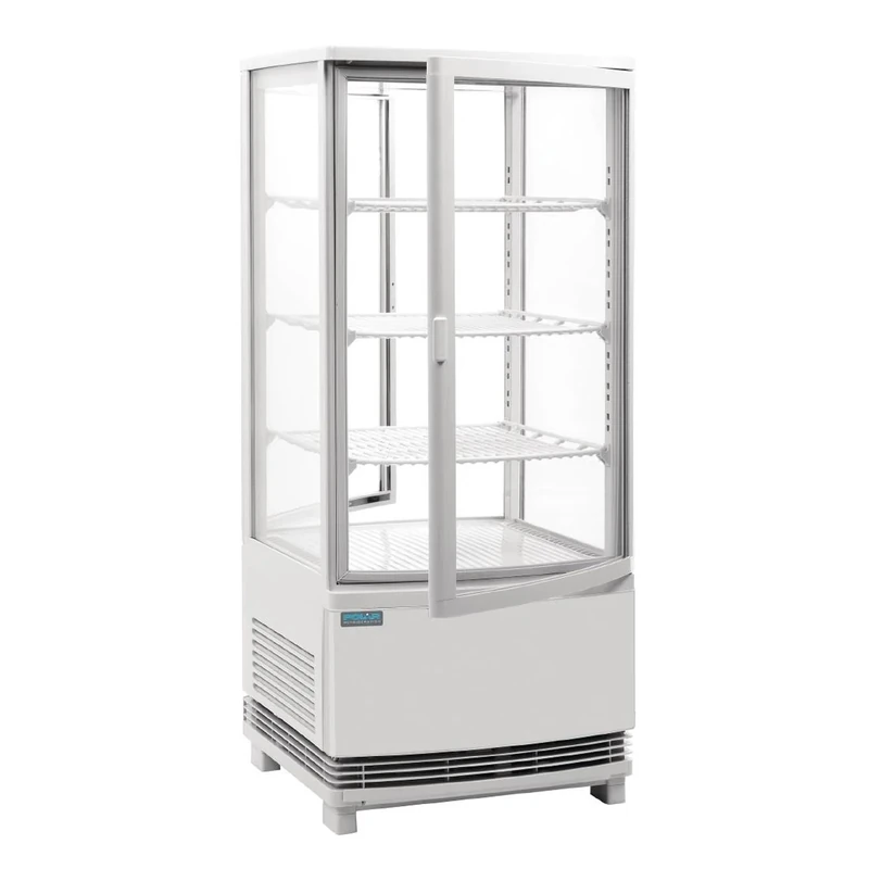 Polar C-Series Energy Efficient Curved Door Display Fridge White 86Ltr CX576