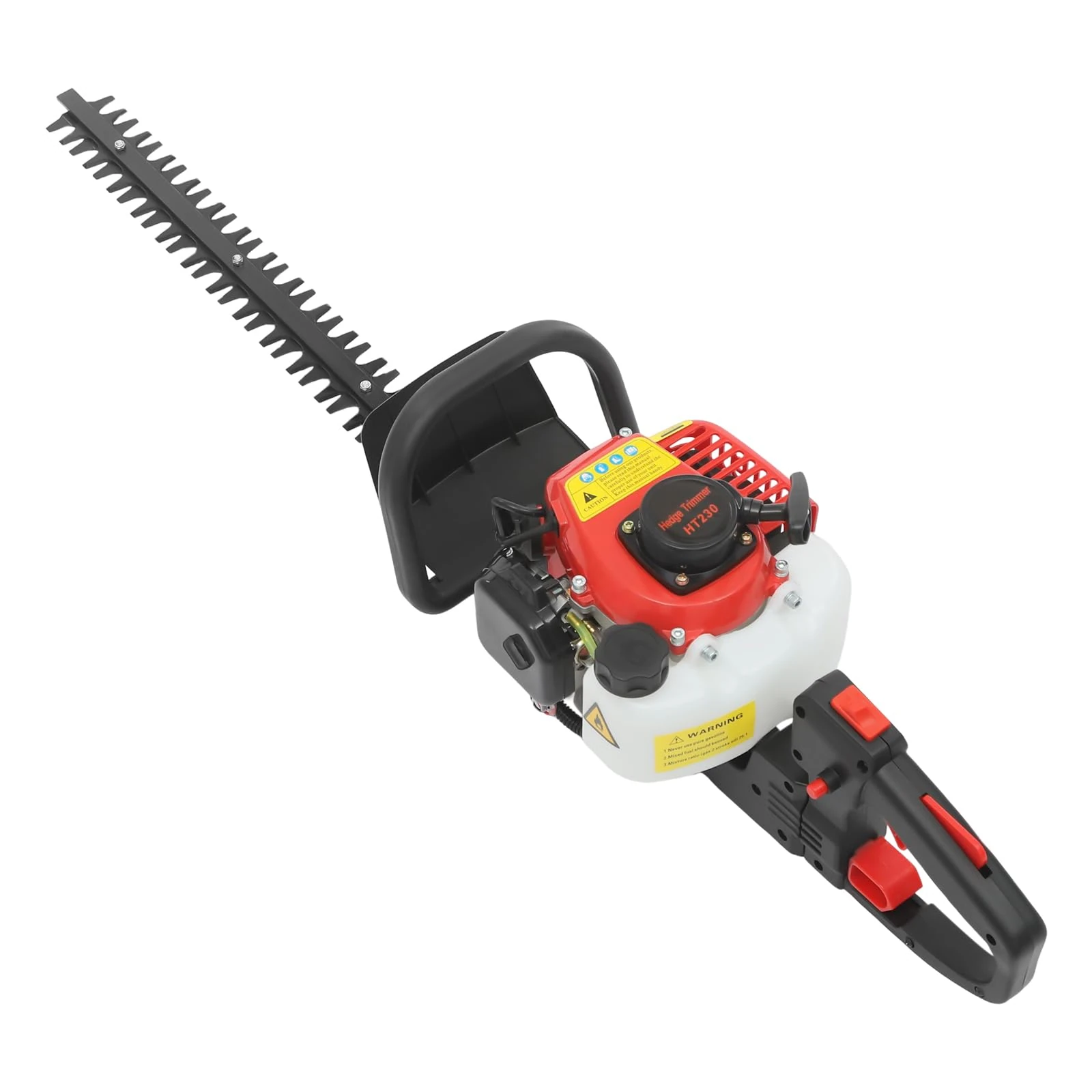 Petrol Powered Hedge Trimmer with 22 Inch Dual Action Blades, 22.5CC 2 Stroke Air-cooled Handheld Gas Powered Hedge Cutter, for Trimming Greenery in Park Garden School Highway