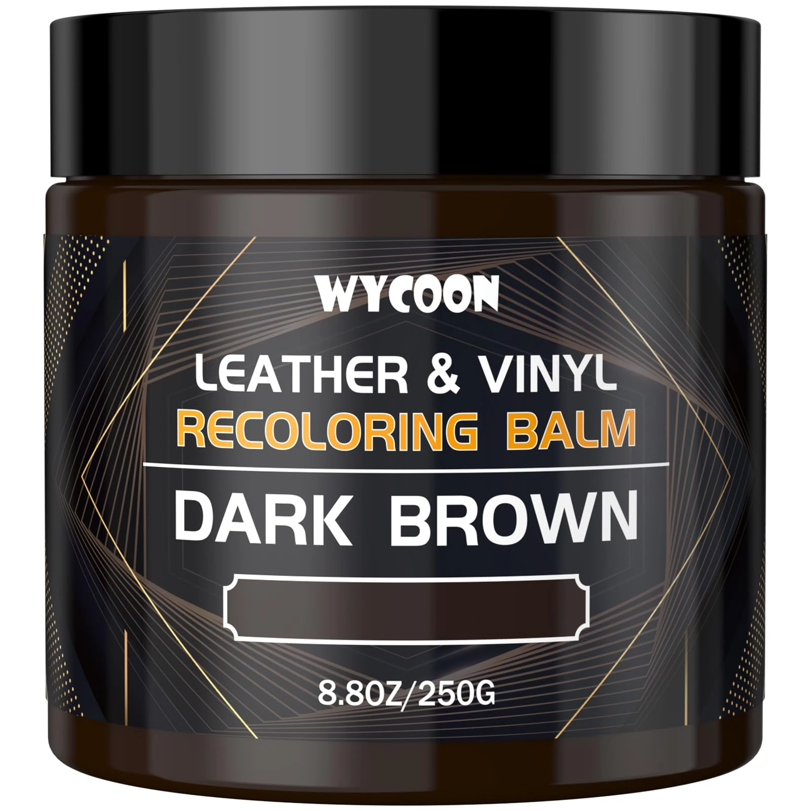 WYCOON Leather Recoloring Balm, Color Restorer, Leather Repair Kit for Furniture, Leather Paint, Leather Dye, Scratch Repair, Stain Remover, Restore Scratched, Faded and Cracked Leather-Dark Brown