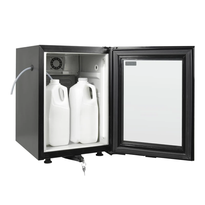 Polar G-Series Countertop Mini Milk Fridge 20Ltr -Milk Pipe Connection Hole - Removable Shelf, Lockable, DB109 - Image 1