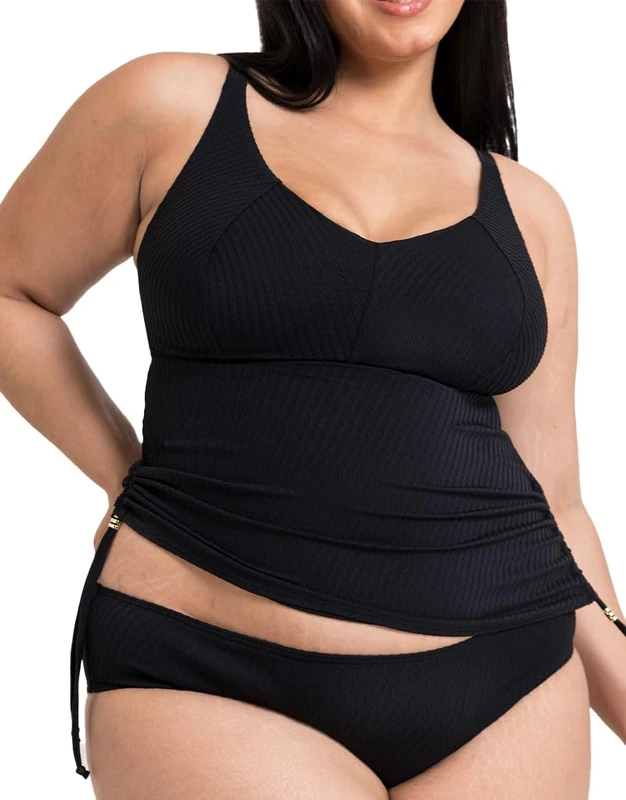 Curvy Kate Jet Set Non-Wired Multiway Tankini Top Black 30DD/E - Image 1