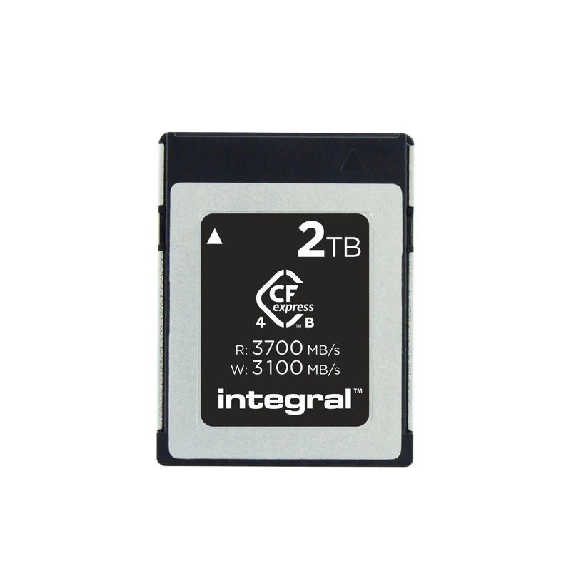 Integral Studio Grade CFexpress 4.0 Type B 2TB Memory Card - 4K, 6K, 8K and Beyond RAW - 3700MB/s Read, 3100MB/s Write, 1600MB/s Sustained Write - Designed for Advanced Cinematic and DSLR Cameras