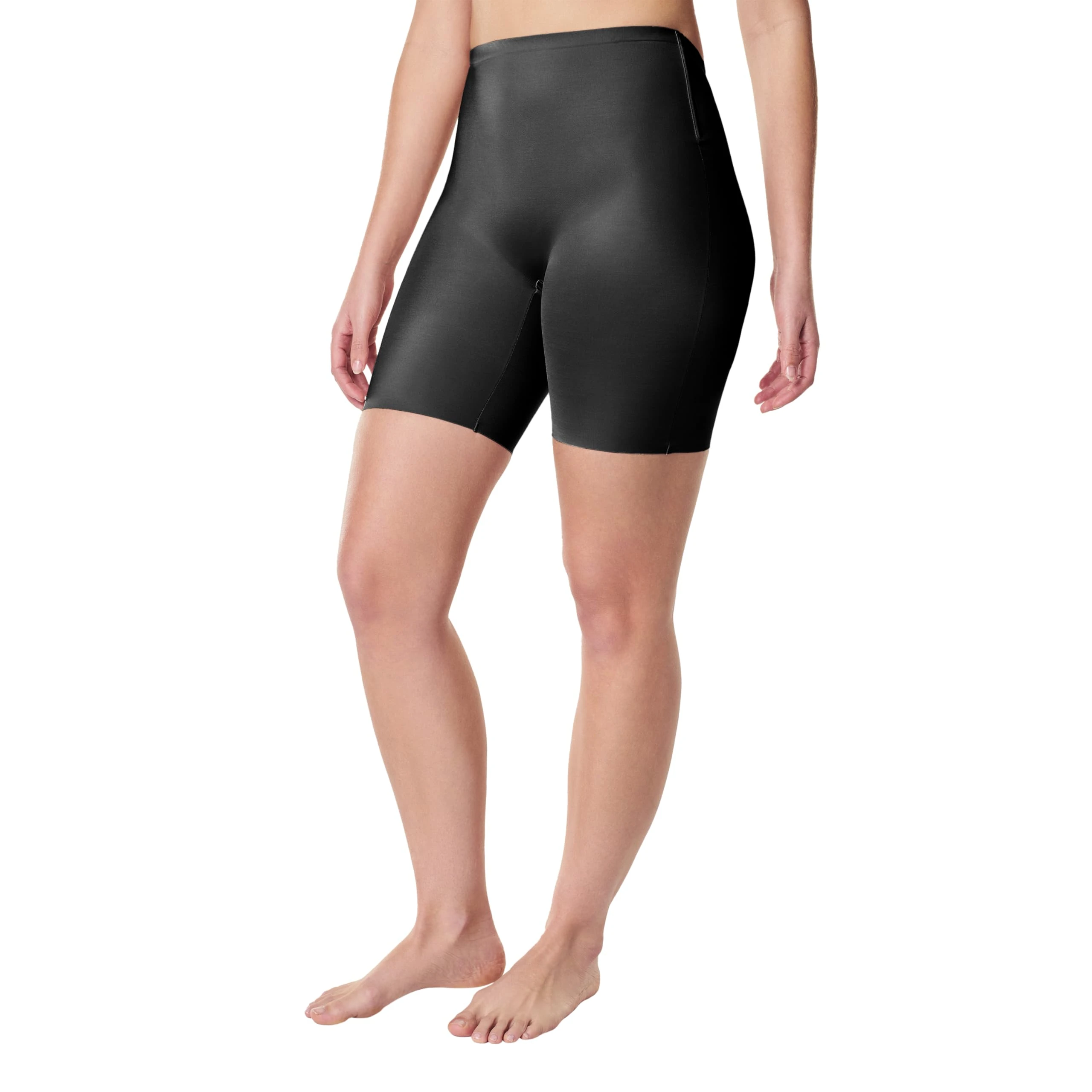 SPANXshape Suit Your Fancy Low Back Mid-Thigh Short-Very Black, Large, Very Black, Large