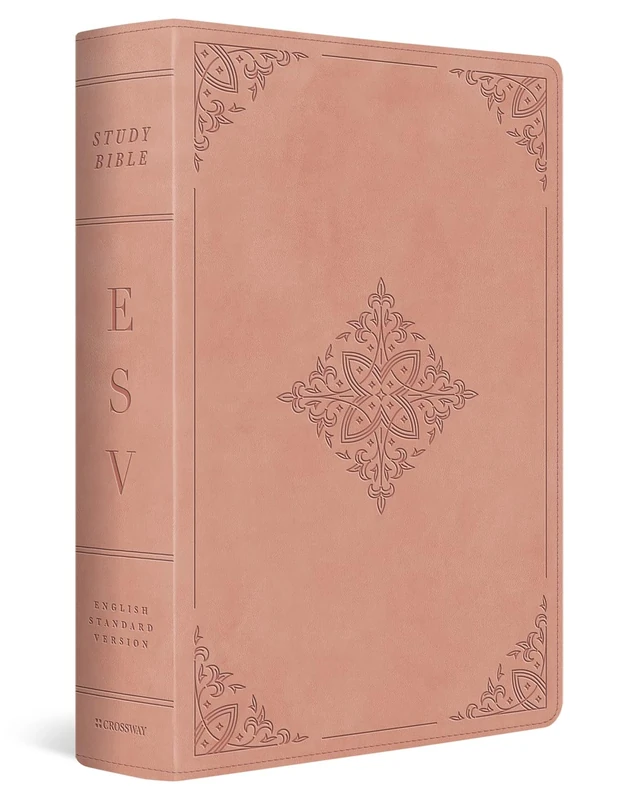 ESV Study Bible (TruTone, Blush Rose, Fleur-de-lis Design)