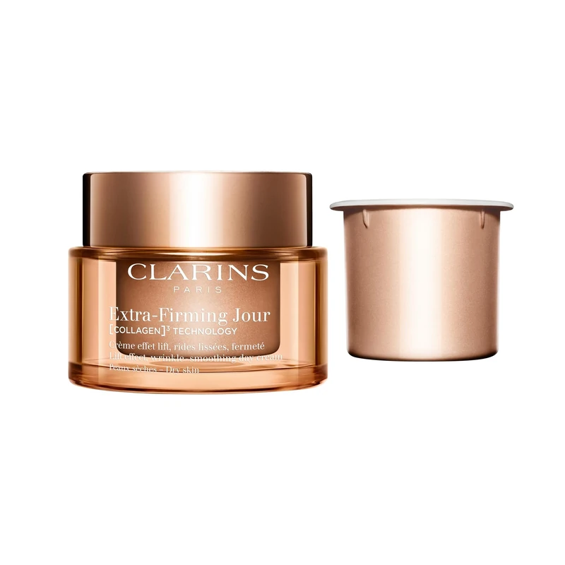 Bundle of Clarins Extra-Firming Day Cream Dry Skin 50ml + Clarins Extra-Firming Day Cream Refill Dry Skin 50ml