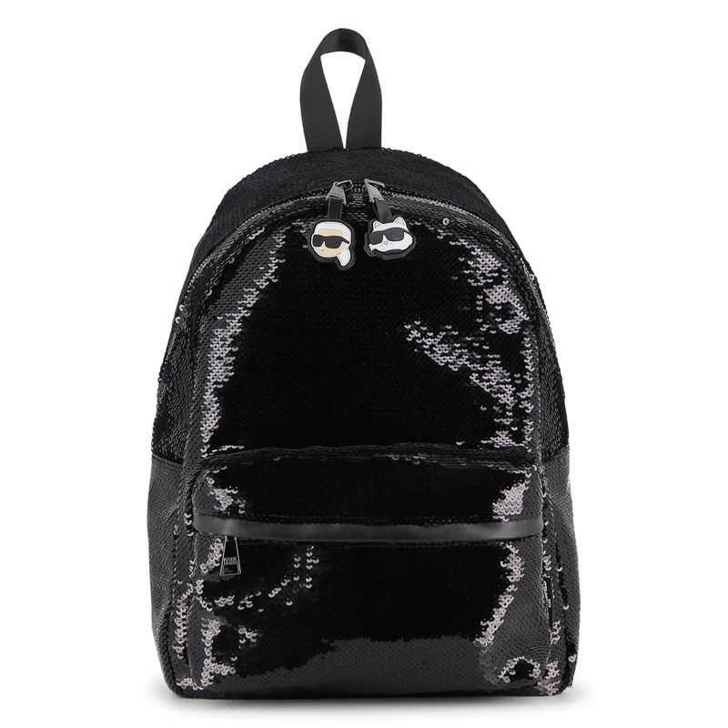 KARL LAGERFELD Girl's Z31026 Backpack, Black, Normale