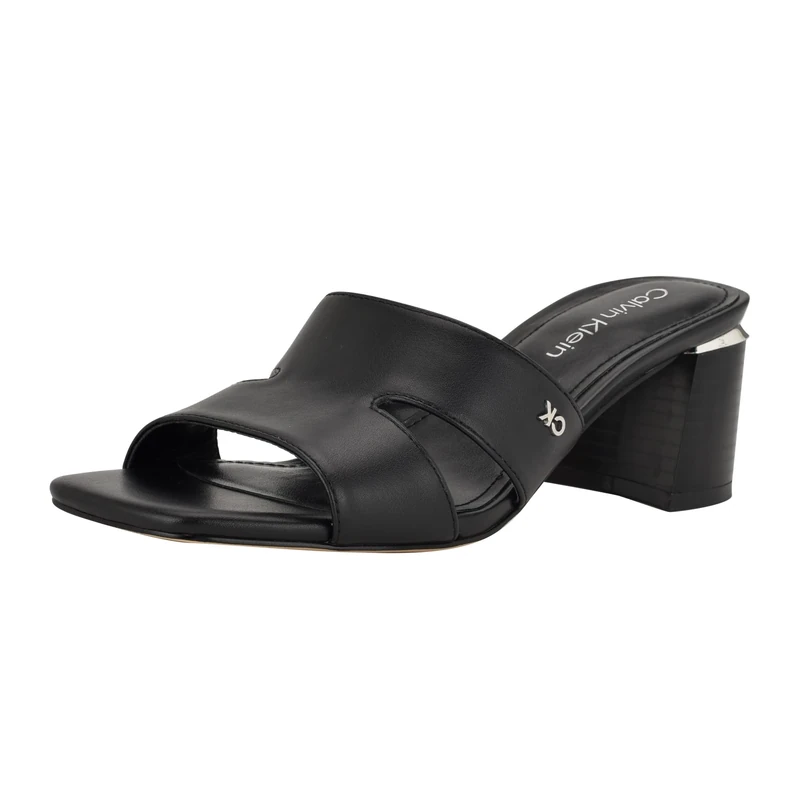 Calvin Klein Women's Valery Heeled Sandal, Black 002, 7.5 UK