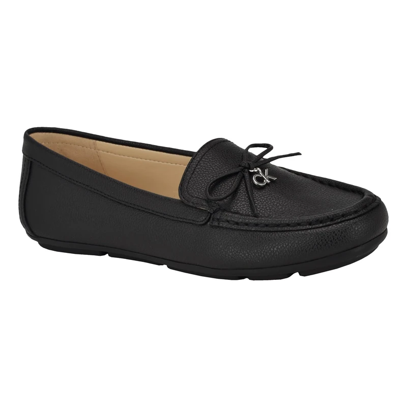 Calvin Klein Women's Linca Loafers, Black 002, 9.5 Wide