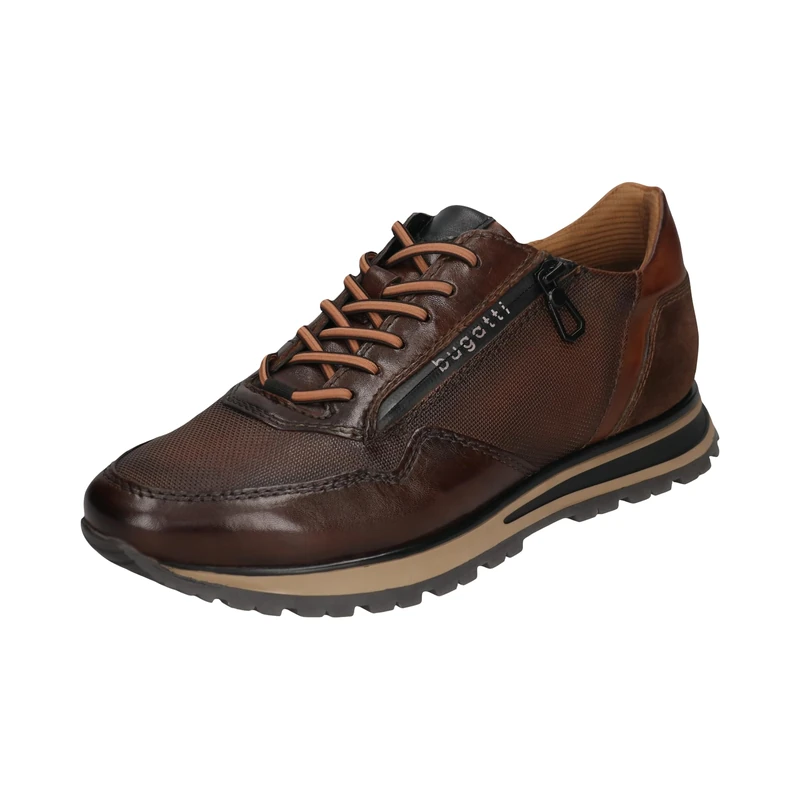 bugatti Men's Business Shoes, Men's Lace-Up, Interchangeable Footbed, Brown 6000, 12 UK - Image 1