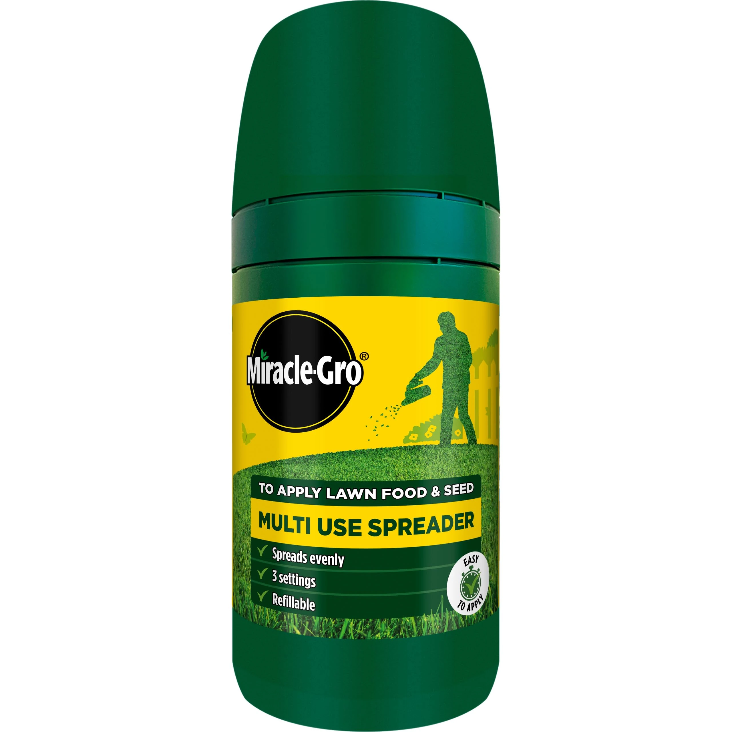 Miracle-Gro Compact Lawn Spreader - for Seeding and Feeding Your Luscious Lawn