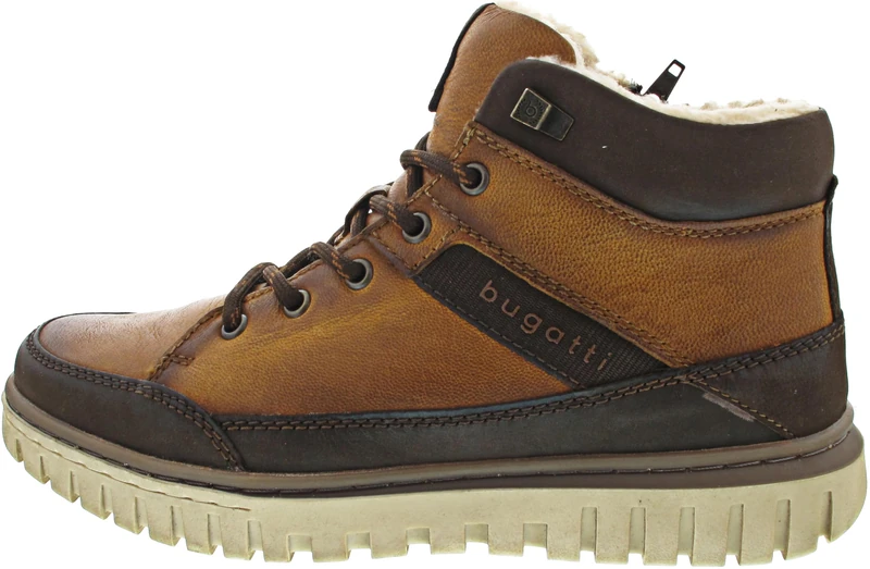 bugatti Warne Lace-Up Boots Brown, Cognac Dark Brown, 8 UK