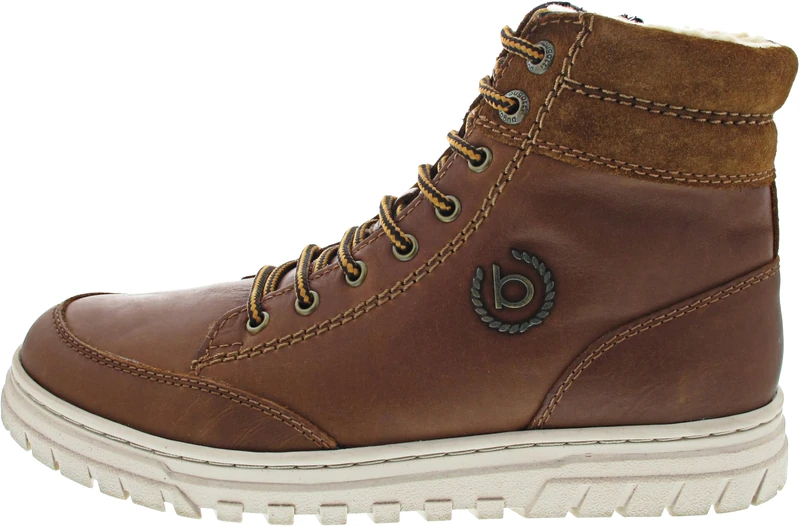 bugatti Hendrix Lace-Up Boots Black, Cognac, 9 UK
