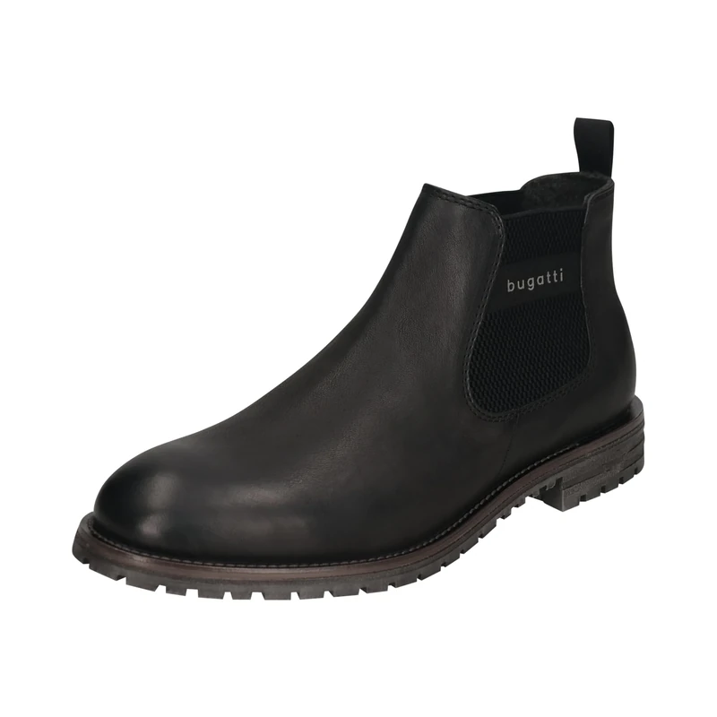 bugatti Men's Slip-On Boots, Men's Boots, Cold Lining, Interchangeable Footbed, black 1000, 8 UK - Image 1