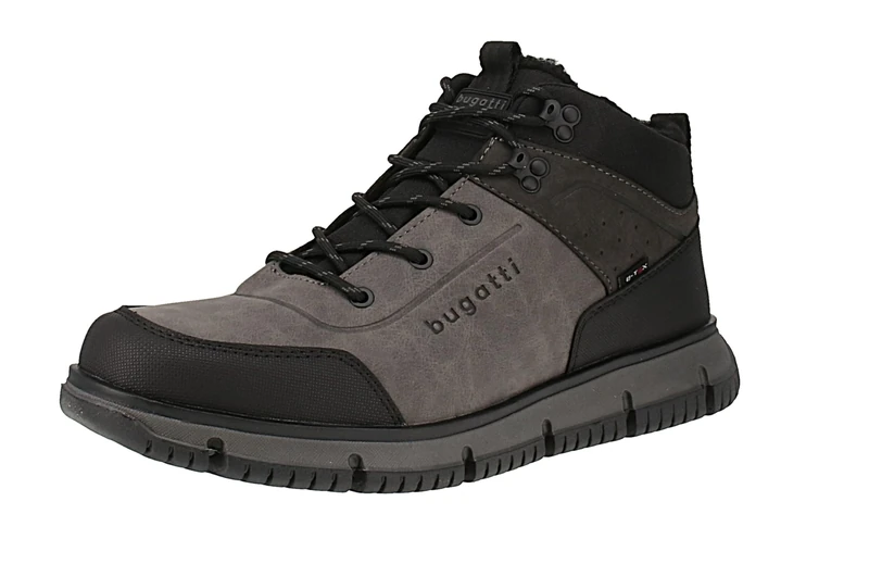 bugatti 341-AC250 Men's Warm Lining Boots, Black/Grey, 41, Black grey, 7 UK - Image 1