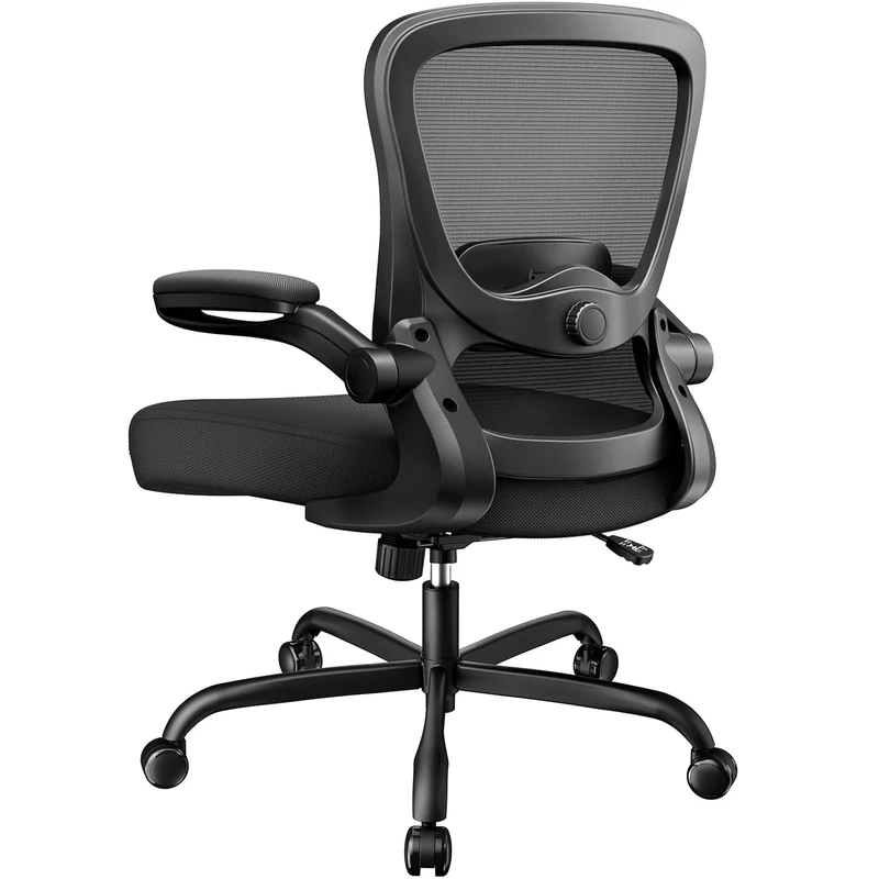 Marsail Ergonomic Office Chair: Ergonomic Gaming Chair with 3D Lumbar Support, Flip-up Armrests, High Back Adjustable Desk Chair with 90-120° Tilt Lock, Thick Cushion, Swivel Task Chair