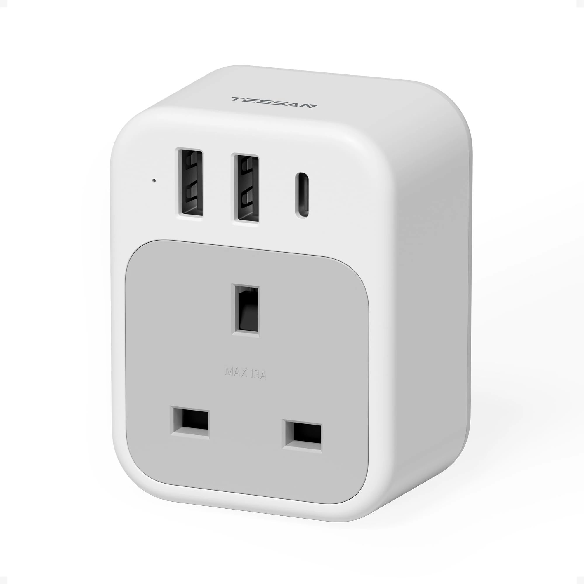 UK to Australia Plug Adapter, TESSAN Australian Plug Adaptor from UK with 1 USB C and 2 USB A, 4 in 1 Australia Travel Adapter, New Zealand Travel Adaptor for NZ, Argentina, China, Fiji