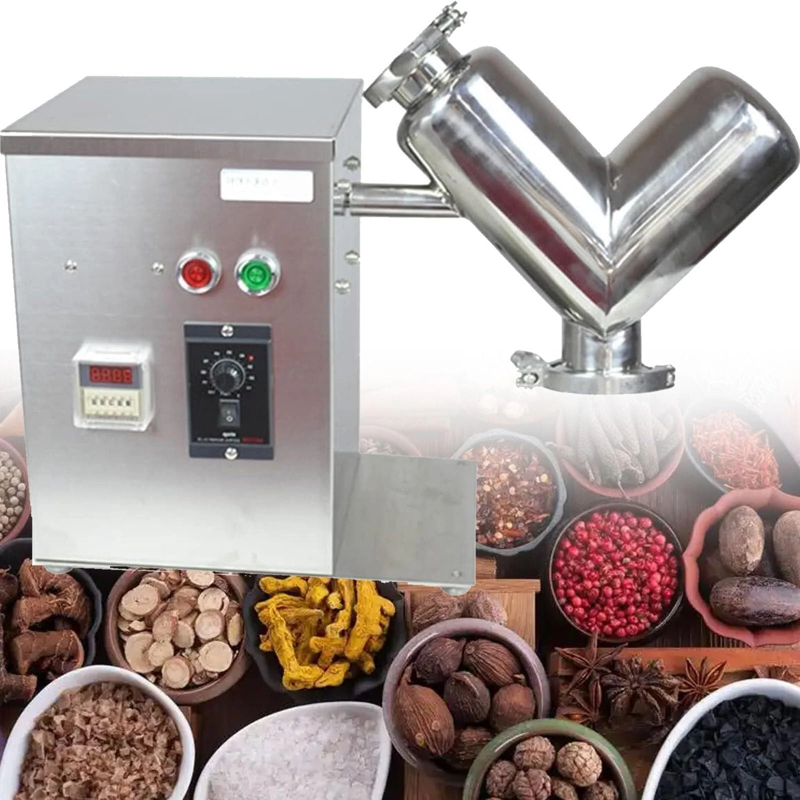 SaryEdge Electric Grain Grinder 0.55KW 24r/min Superfine Mill for Herb/Spice/Nut/Cereal 30s Speedy Grinding with Overload Protection& Timer& Commercial(