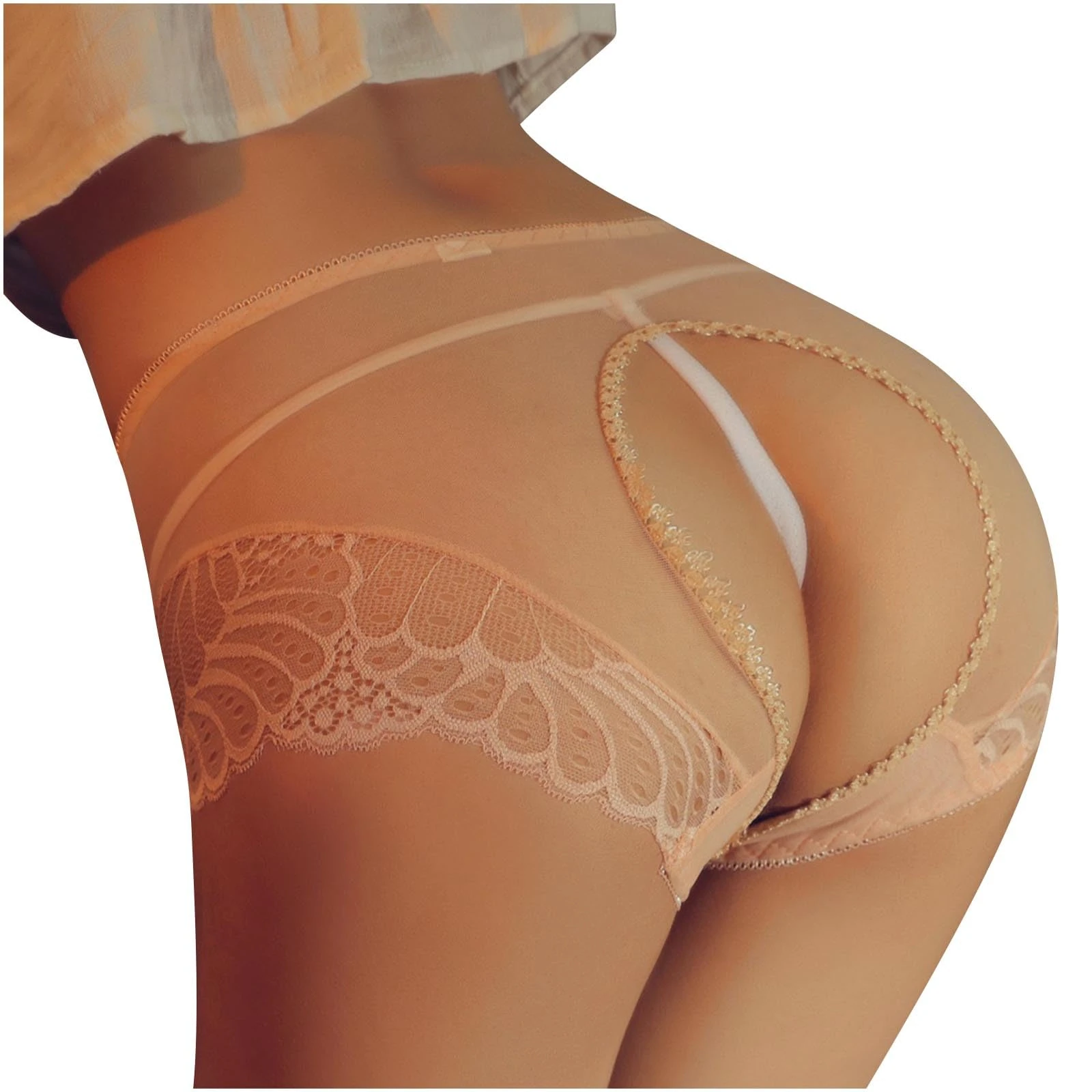 Sexy Knickers for Women Cotchless Underwear Perspective Sheer Panties Ladies Cut Out Low Rise Mesh Knicker See Through Bikini Briefs Naughty Sexy Underwear Underpants