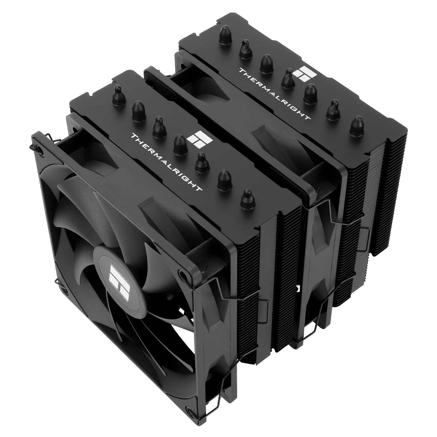 TR-Phantom Spirit 120 SE BLACK CPU Cooler,Dual TL-C12B V2 PWM Fans and Double Towers, 7 Heat pipes Heatsink Cooler,for AM4/AM5&Intel LGA1851/1700/115X/1200/1851, Computer CPU Cooling,Black