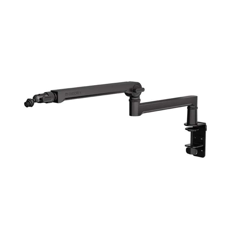 ENDORFY Broadcast Low Profile Boom Arm, Premium Low Profile Microphone Smartphone and Light Arm with Cable, 360 Degree Rotation