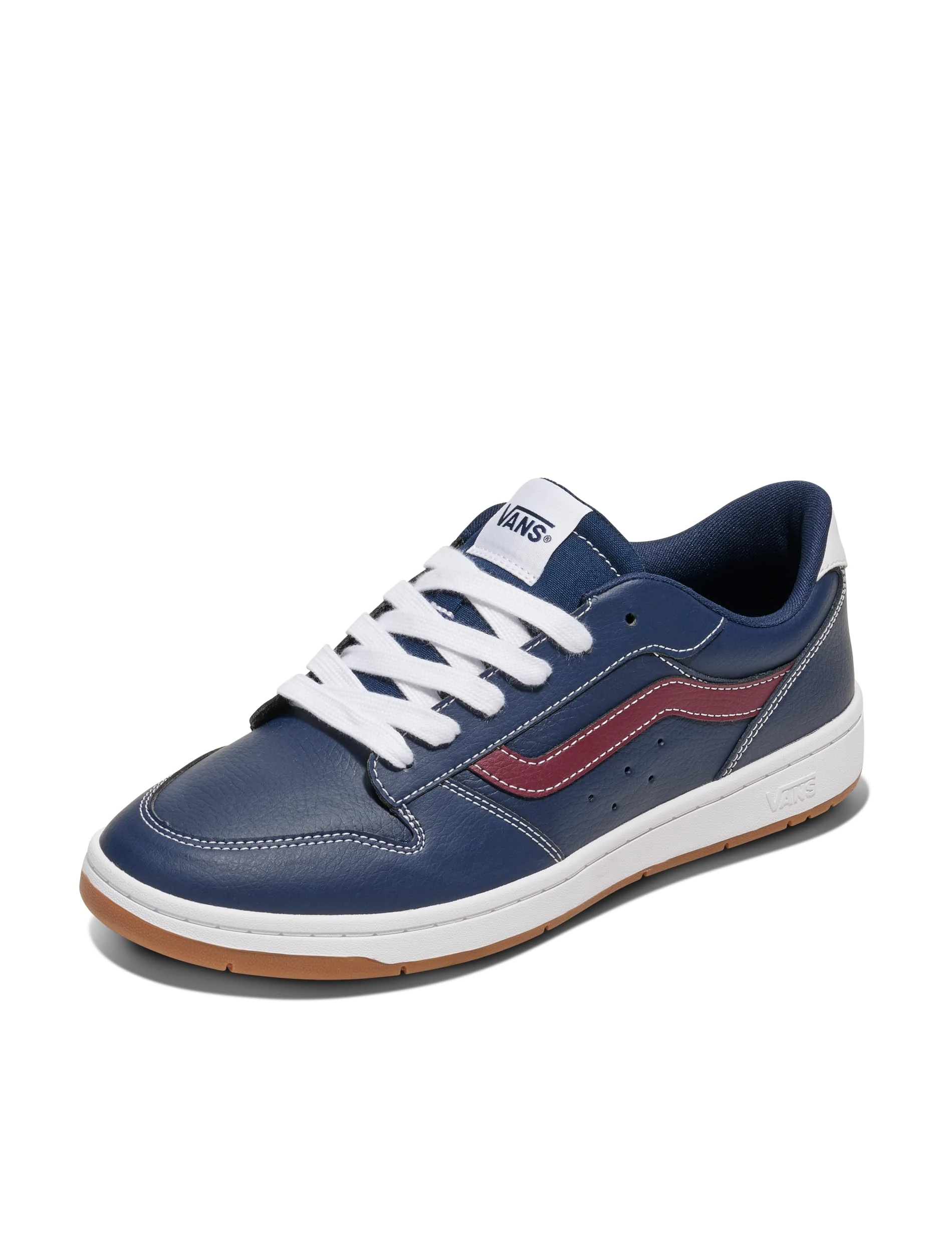 Vans Men's Sneaker, Leather Dress Blues, 7 UK