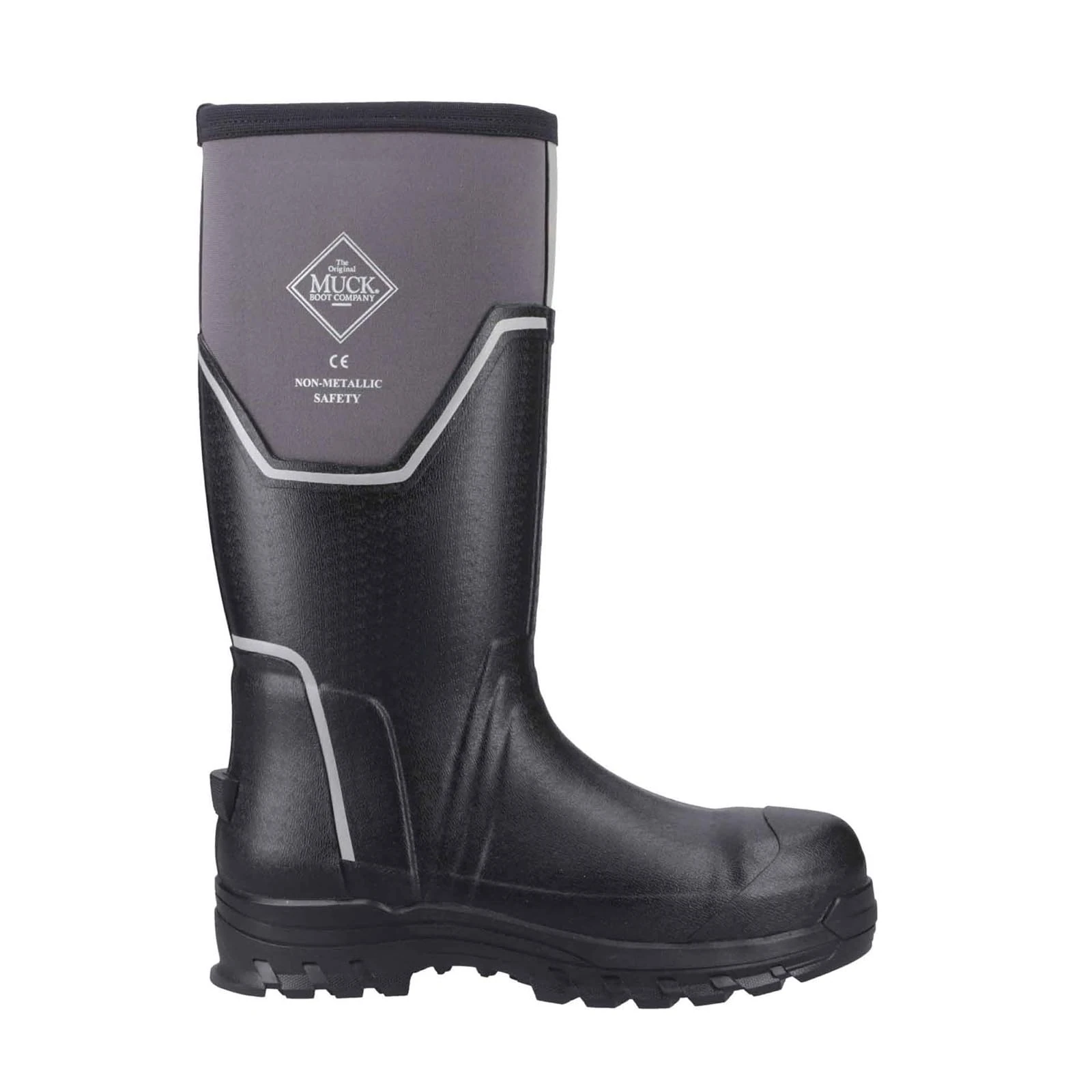 Muck Boots Male Grit S5 Safety Wellington, Black, 11