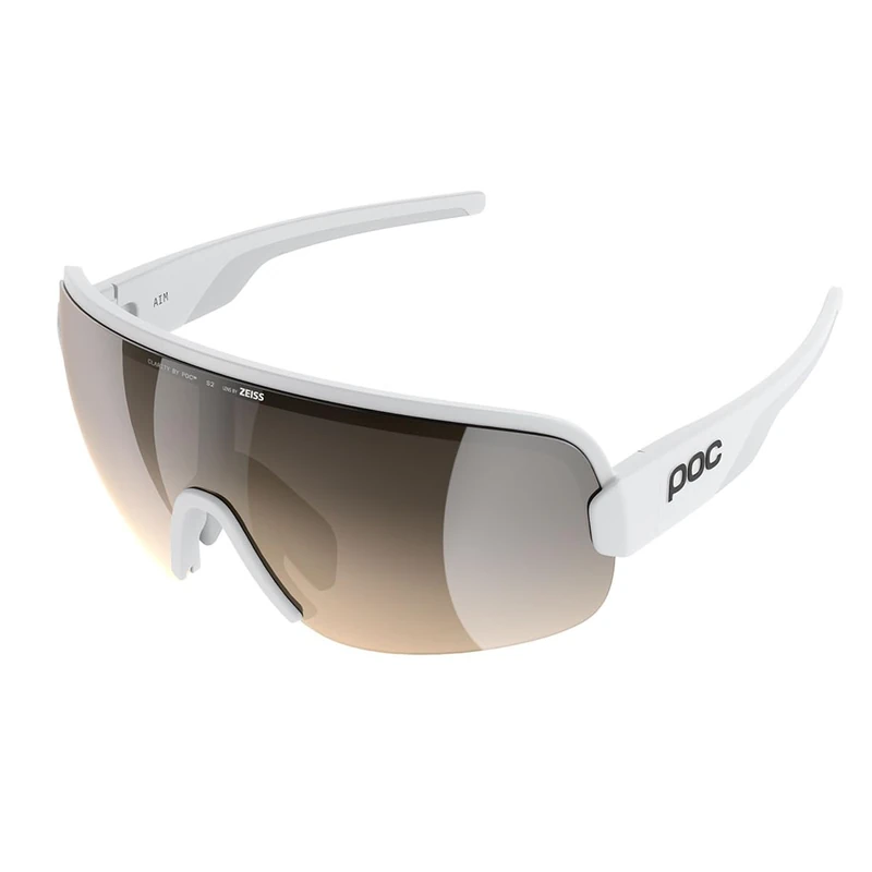 POC Aim Sunglasses, Hydrogen White/Clarity Trail/Partly Sunny Silver, One Size