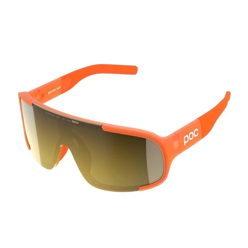 POC Aspire Mid Sunglasses - Fluo Orange Translucent/Clarity