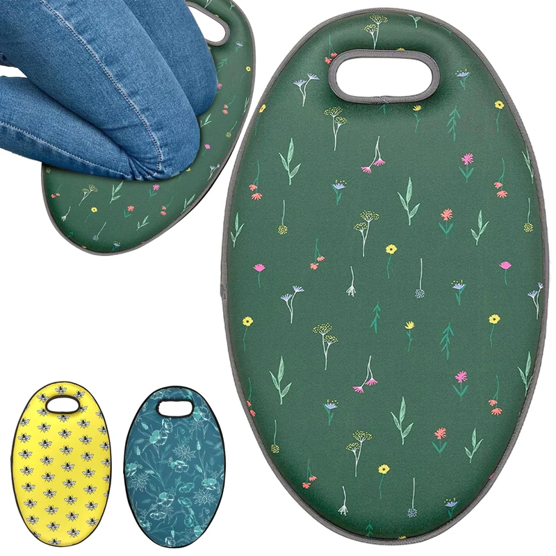 My Garden Kneeling Pad For Gardening Housework 4.5CM Thick With Carry Handle Garden Kneeler Durable Heavy Duty Water Resistant Kneeling Foam Cushion