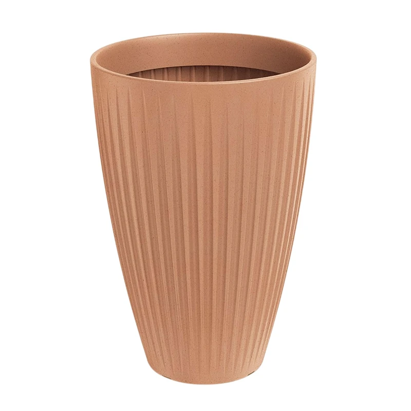 Prosperplast Latia Round HIGH Planter - Terracotta 47.6L
