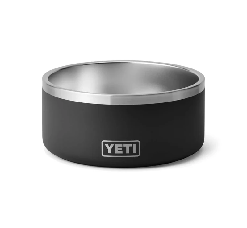 YETI Boomer, Stainless Steel, Non-Slip Dog Bowl, Black, 8