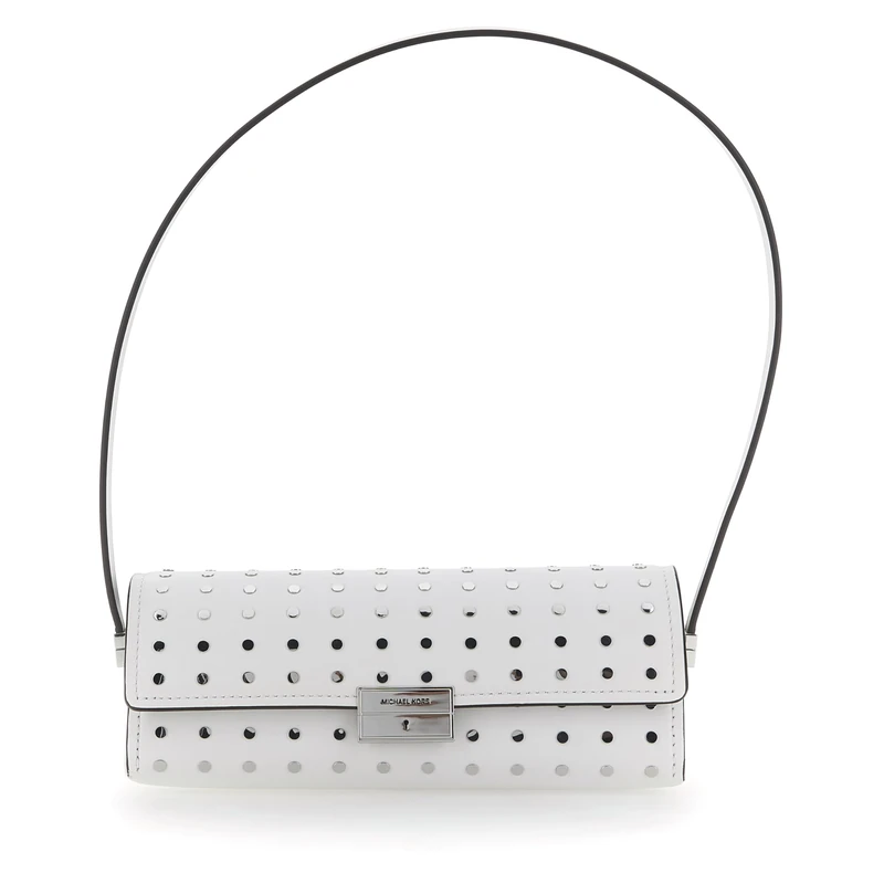 Michael Kors 32S5SLNU1O-085 SM Conv Pouchette - Optic White