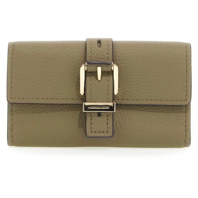 Michael Kors 32F4GY5E8L-367 MD FLAP TRIFOLD WALLET Female SAFARI GREEN Size One Size