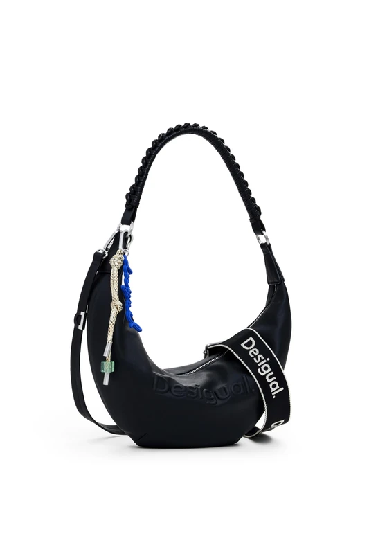 Desigual cross body bag shoulder bag Zante Half Logo Crossbody Bag Black - Image 1