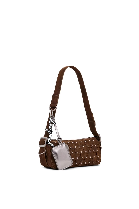 Desigual cross body bag shoulder bag New Patch 1 Crossbody Bag Chocolate dark brown - Image 1