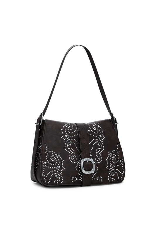 Desigual cross body bag Poker Face Posadas Mini 2.0 Crossbody Bag Chocolate dark brown