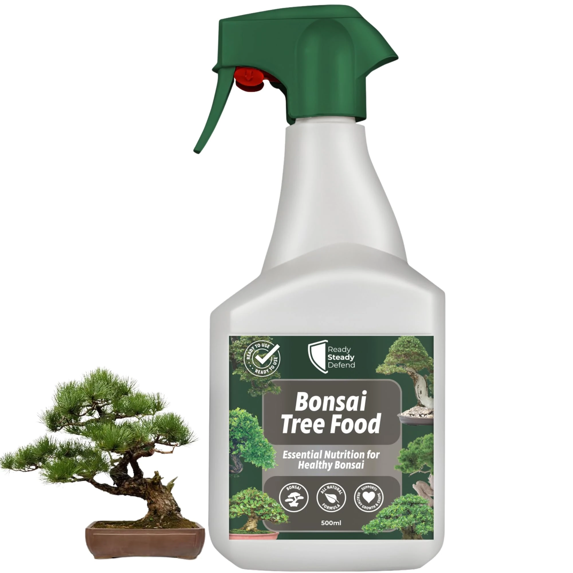 Bonsai Tree Feed Spray 500ml - Natural Bonsai Fertiliser for Vibrant Growth | Bonsai Tree Food for Indoor & Outdoor Plants | Supports Healthy Roots & Lush Foliage | Ideal for Bonsai Tree Care Kits