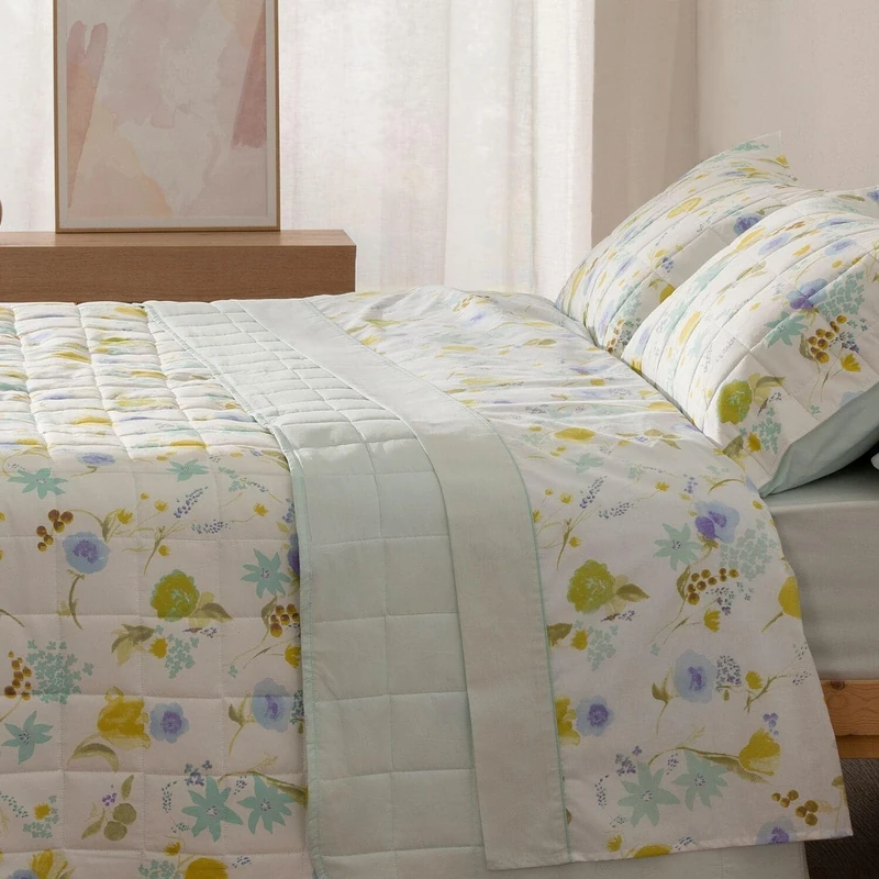 Burrito Blanco | Boutí Bedspreads | 105 cm Bed Design 140 | Green Color (105 x 190/200 cm.)