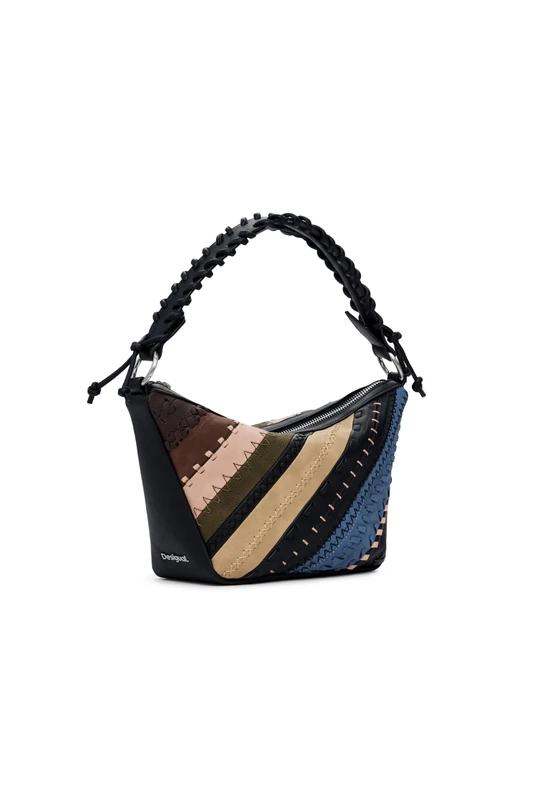 Desigual cross body bag Quebec Whipstitch Munich Shoulder Bag Brown multicolored