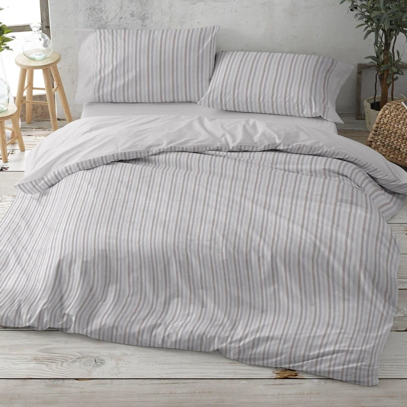 Burrito Blanco Duvet Covers, Cotton, Grey, Ancho de 200