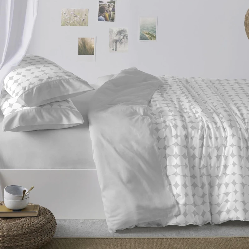 Burrito Blanco | Printed duvet covers | Bed from 150 to 160 cm (+Available measurements) | Design 139 | Grey color (150-160x190/200 cm.) - Image 1
