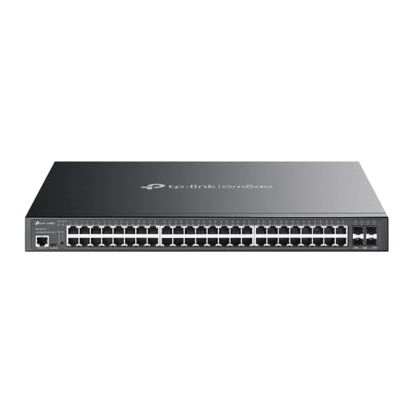 TP-Link Omada SG3452XMPP Network Switch, 48-Port Managed L2+, 40x Gigabit PoE+, 8x PoE++, 4x 10G SFP+, 750W Budget
