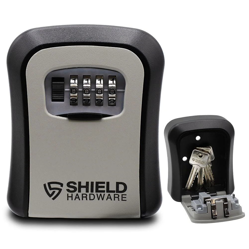 Key Safe Combination Lock Box - Wall Mounted Heavy Duty Waterproof Key Storage